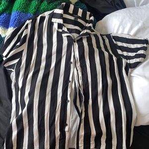 Striped black and white shirt